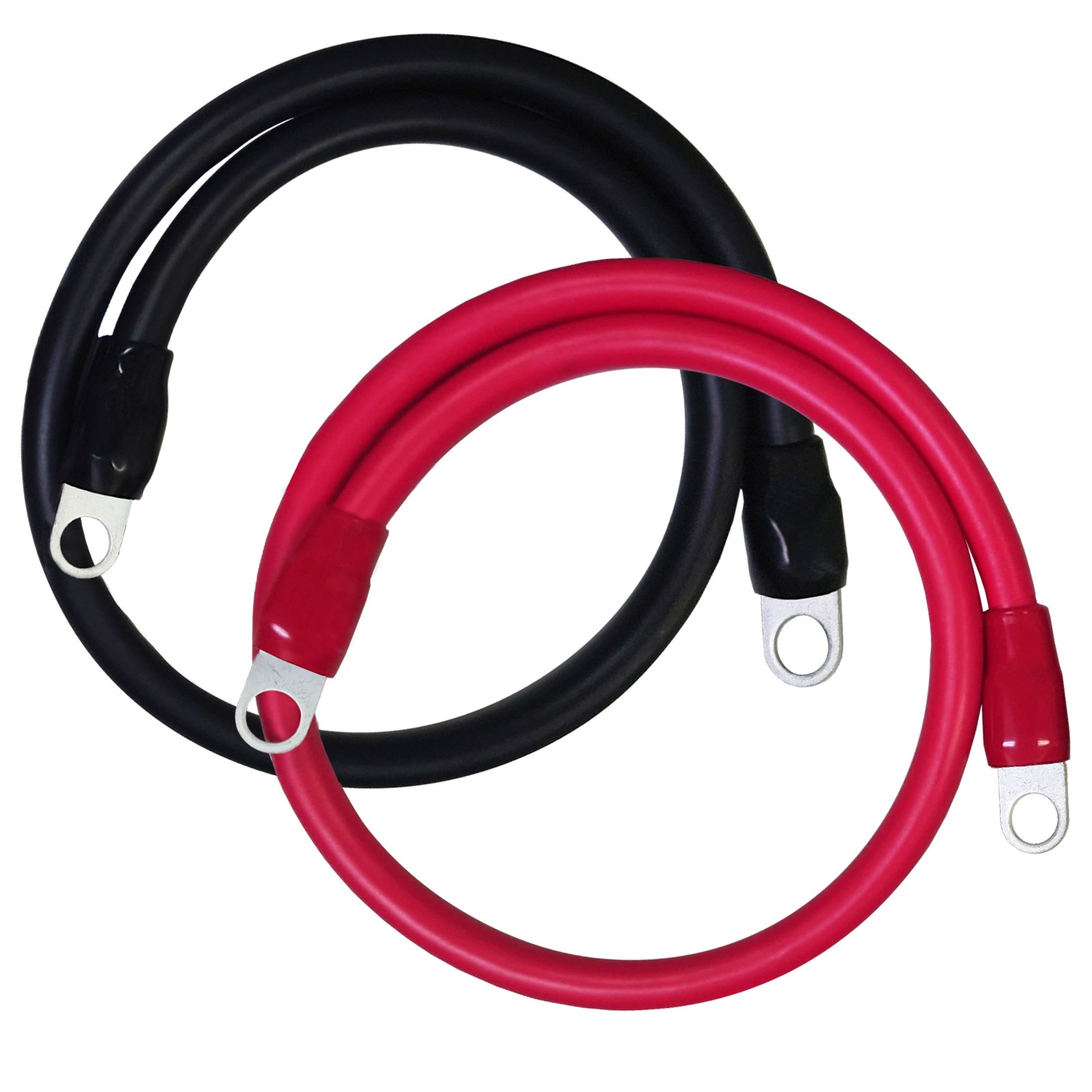 22SQ KIV バッテリーケーブル 60cm ニチフ 圧着端子8mm R22-8s 国内メーカー製 KAUSMEDIA バッテリー インバータ接続