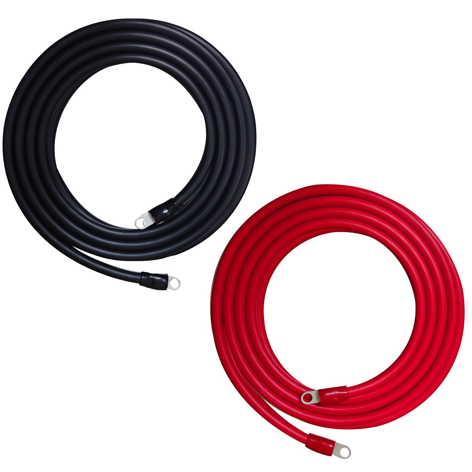 38SQ 6m KIV ケーブル R38-10S ニチフ 丸形圧着端子 10mm穴 絶縁キャップ 圧着 加工済 国内メーカー バッテリーケーブル 電気機器用ビニル絶縁電線 赤 黒セット 600cm