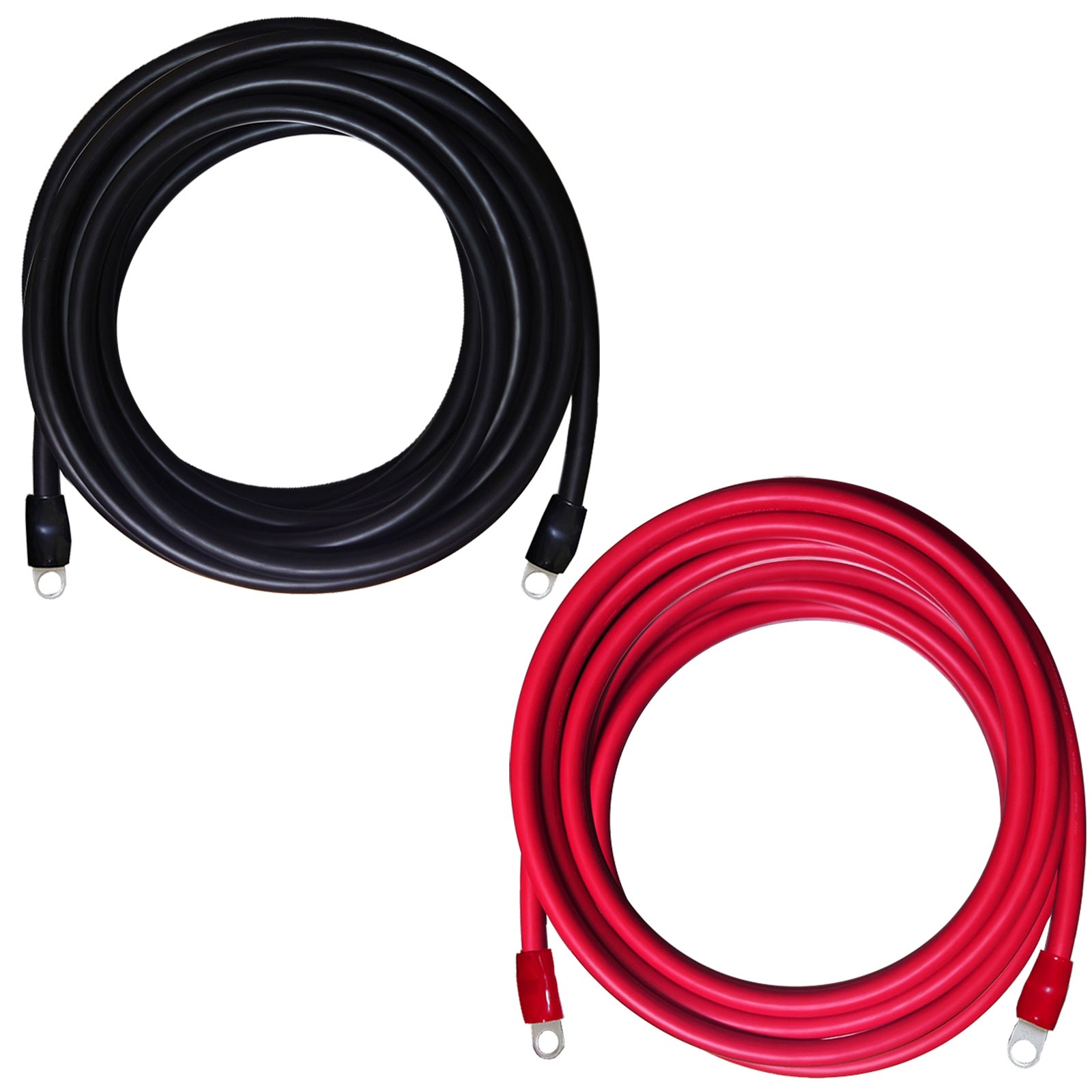 38SQ 9m KIV ケーブル R38-10S ニチフ 丸形圧着端子 10mm穴 絶縁キャップ 圧着 加工済 国内メーカー バッテリーケーブル 電気機器用ビニル絶縁電線 赤 黒セット 900cm