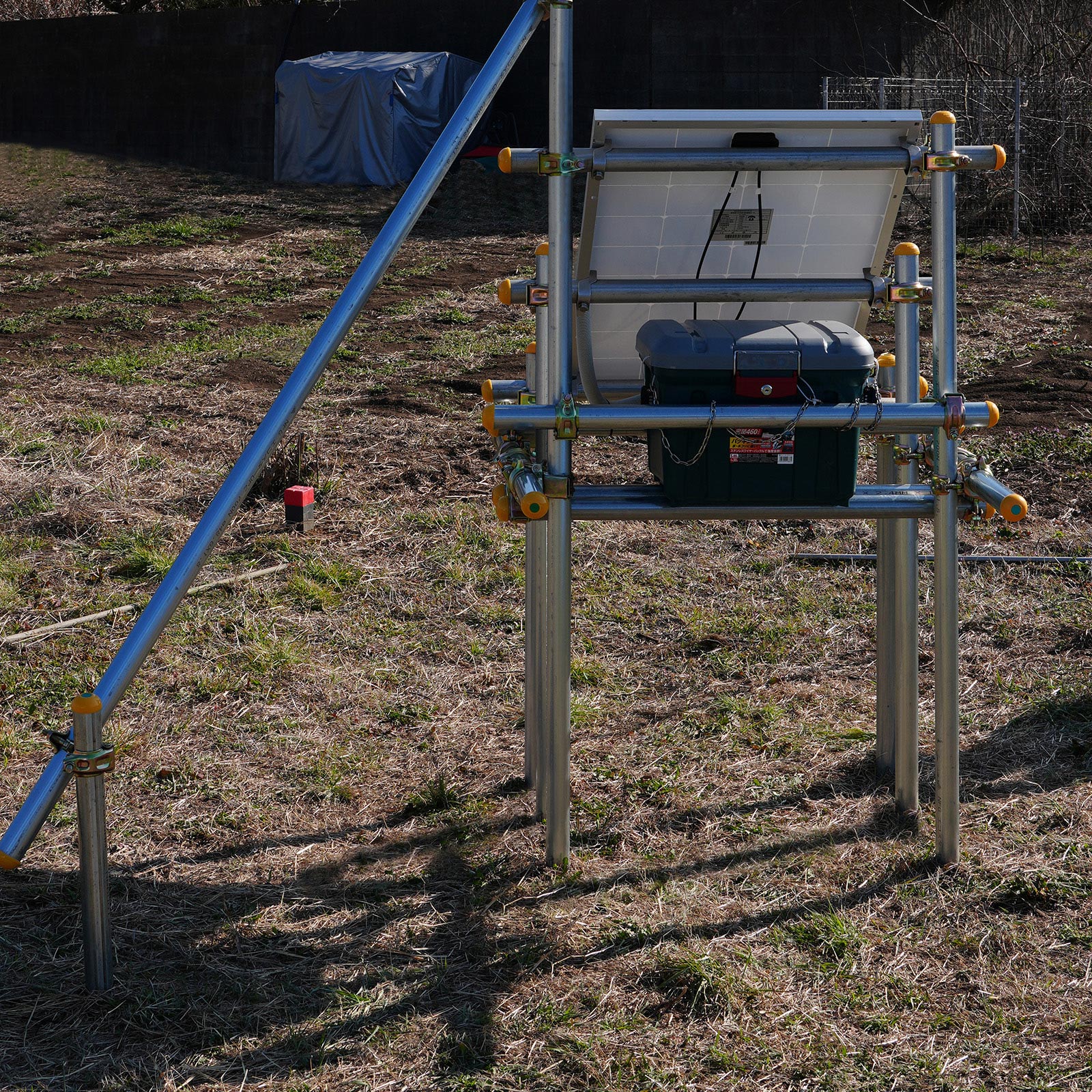 ソーラーパネル 固定 単管パイプ用 固定金具 48.6 自作 架台 DIY 6点セット 20W 100W アルミフレーム対応