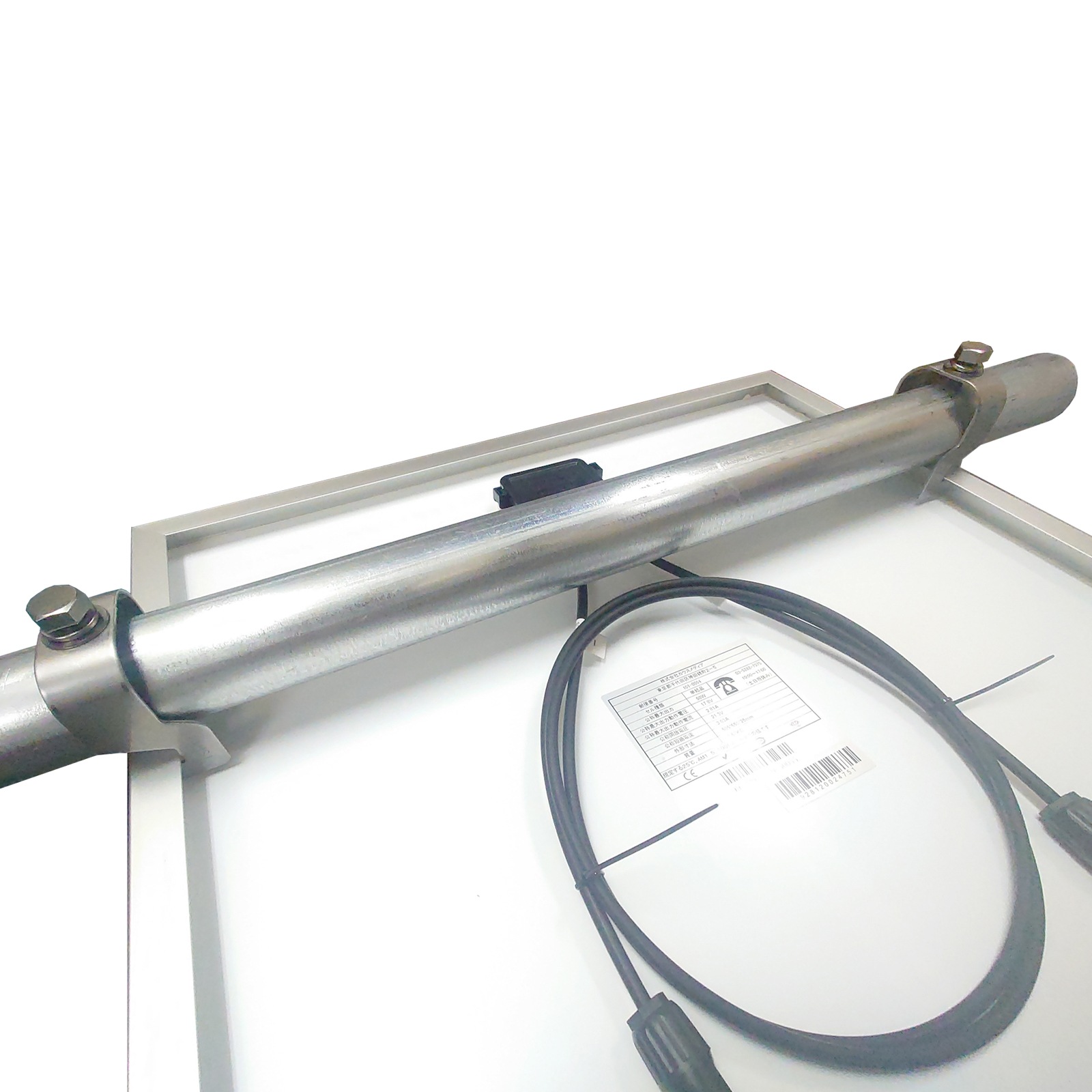 ソーラーパネル 固定 単管パイプ用 固定金具 48.6 自作 架台 DIY 6点セット 20W 100W アルミフレーム対応