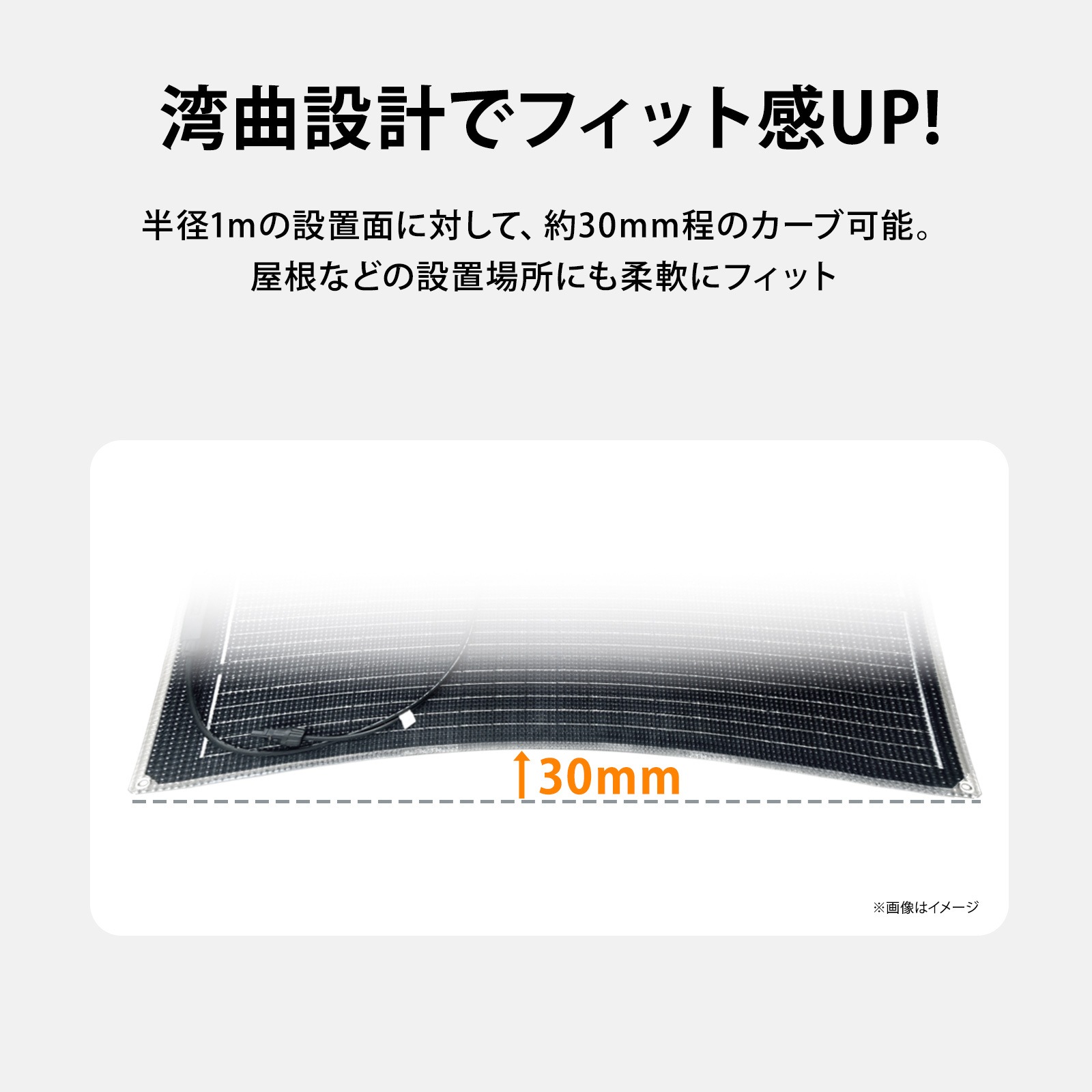 60W ソーラーパネル 12V セミフレキシブル 薄型 軽量 単結晶 ETFE 高耐候性 両面保護 IP67 防水 バッテリー充電 蓄電