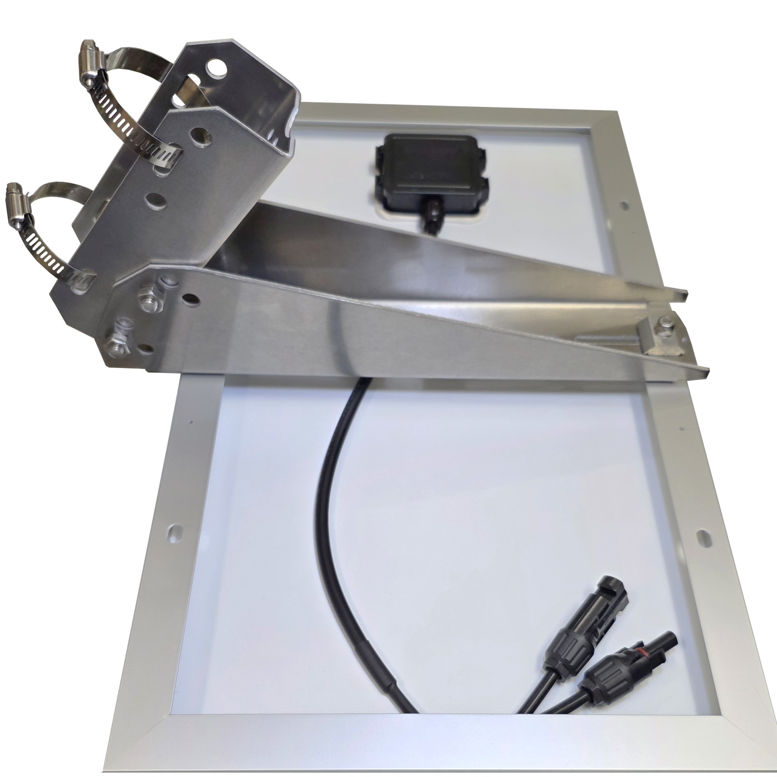 角度調整式 ソーラーパネル用 アルミ製 架台 耐腐食性 単管パイプ 支柱 バンド固定 汎用型 角度 15度 35度 45度 65度 固定台 DIY 自作用パーツ