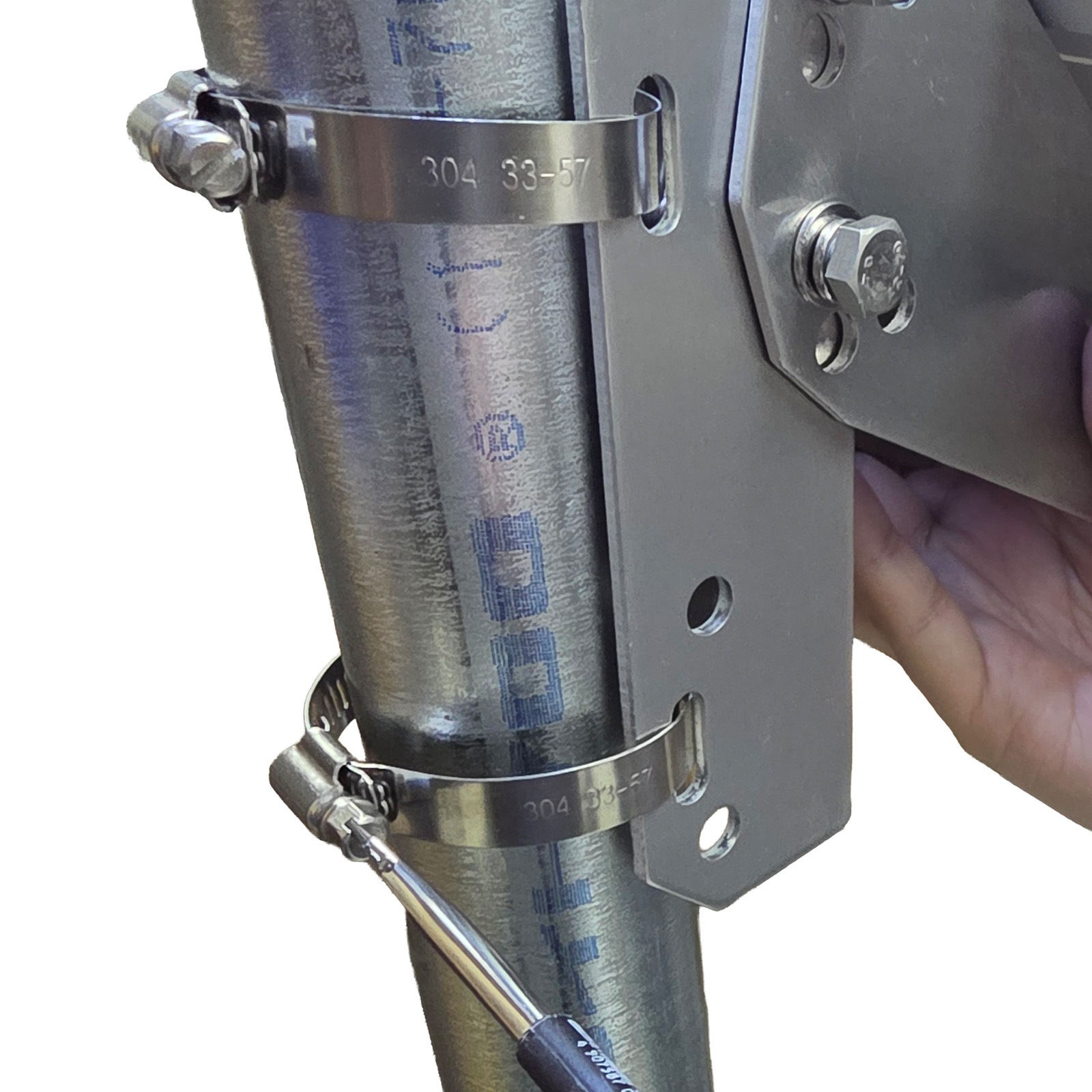 角度調整式 ソーラーパネル用 アルミ製 架台 耐腐食性 単管パイプ 支柱 バンド固定 汎用型 角度 15度 35度 45度 65度 固定台 DIY 自作用パーツ