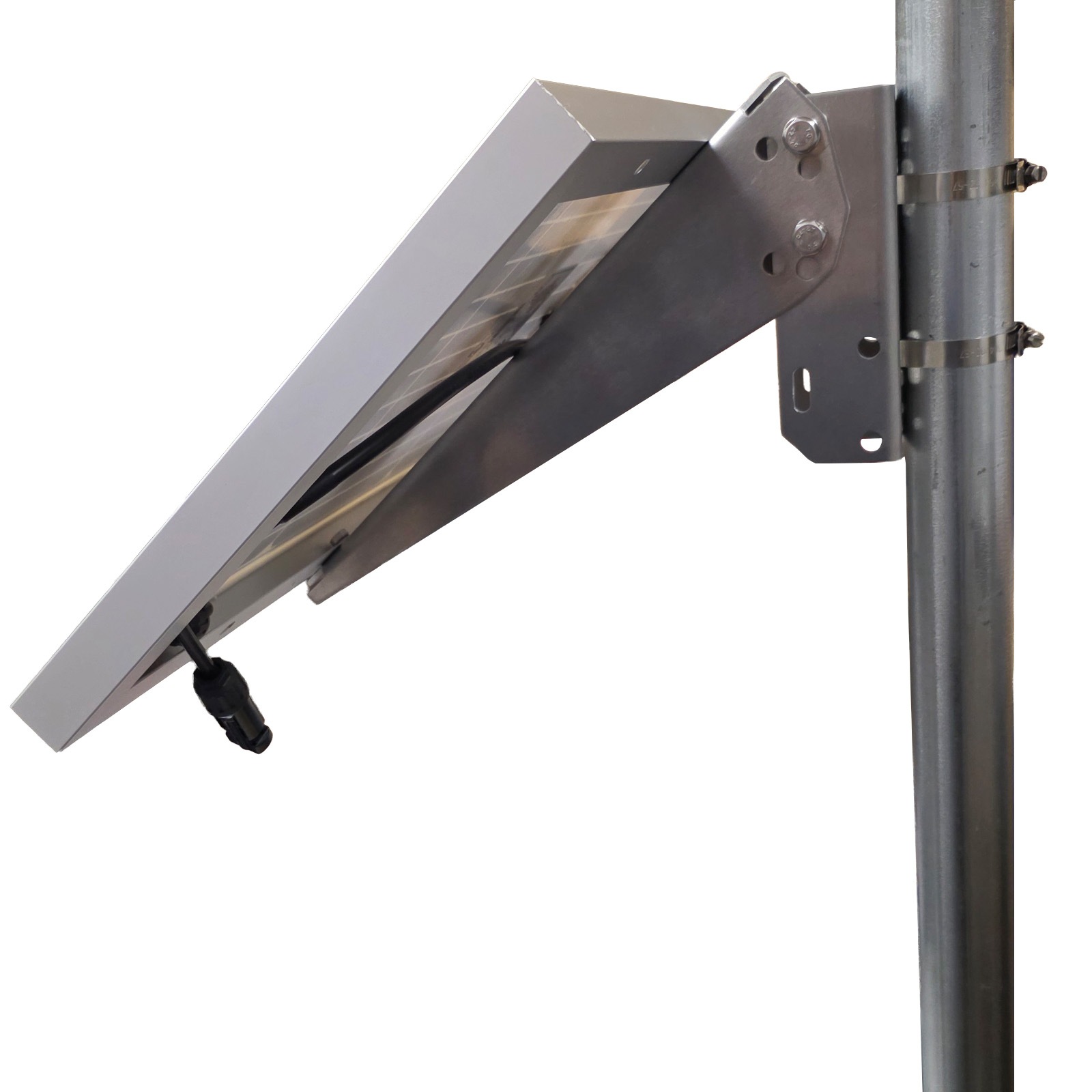 角度調整式 ソーラーパネル用 アルミ製 架台 耐腐食性 単管パイプ 支柱 バンド固定 汎用型 角度 15度 35度 45度 65度 固定台 DIY 自作用パーツ