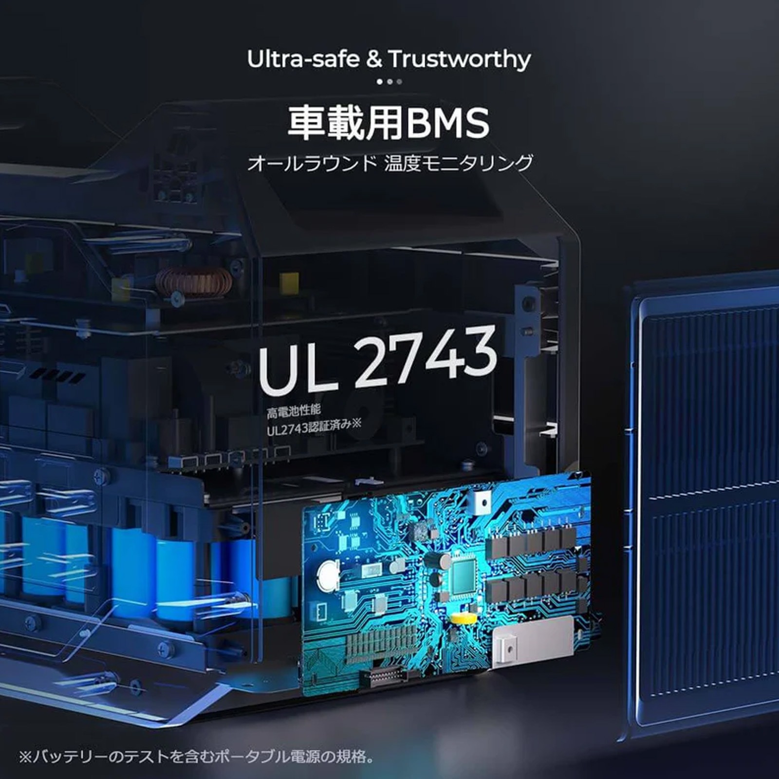 RENOGY ポータブル電源1000 998Wh／24000mAh 正弦波 50/60Hz切替 AC100V 軽量 リチウムイオン 家庭用 蓄電池 急速充電 BMS保護機能付き 省エネモード ソーラー充電 車内充電 防災 非常用 車中泊 アウトドア 船舶