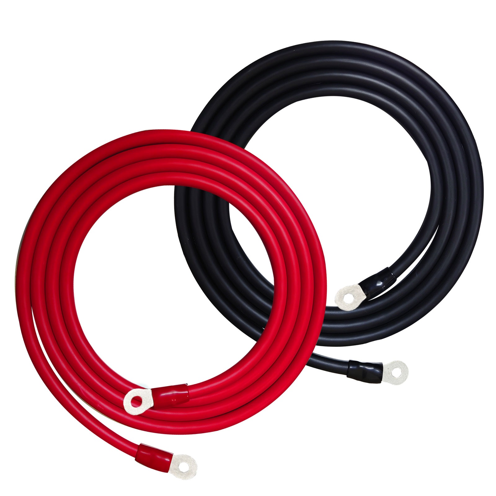 38SQ 300cm KIVケーブル 端子8mm R38-8 ニチフ 圧着済 国内メーカー 赤 黒 各1本 セット バッテリー AWG 2 3m