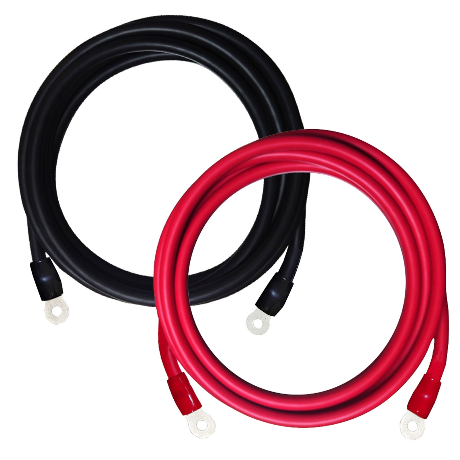 38SQ 400cm KIVケーブル 端子8mm R38-8 ニチフ 圧着済 国内メーカー 赤 黒 各1本 セット バッテリー AWG 2 4m