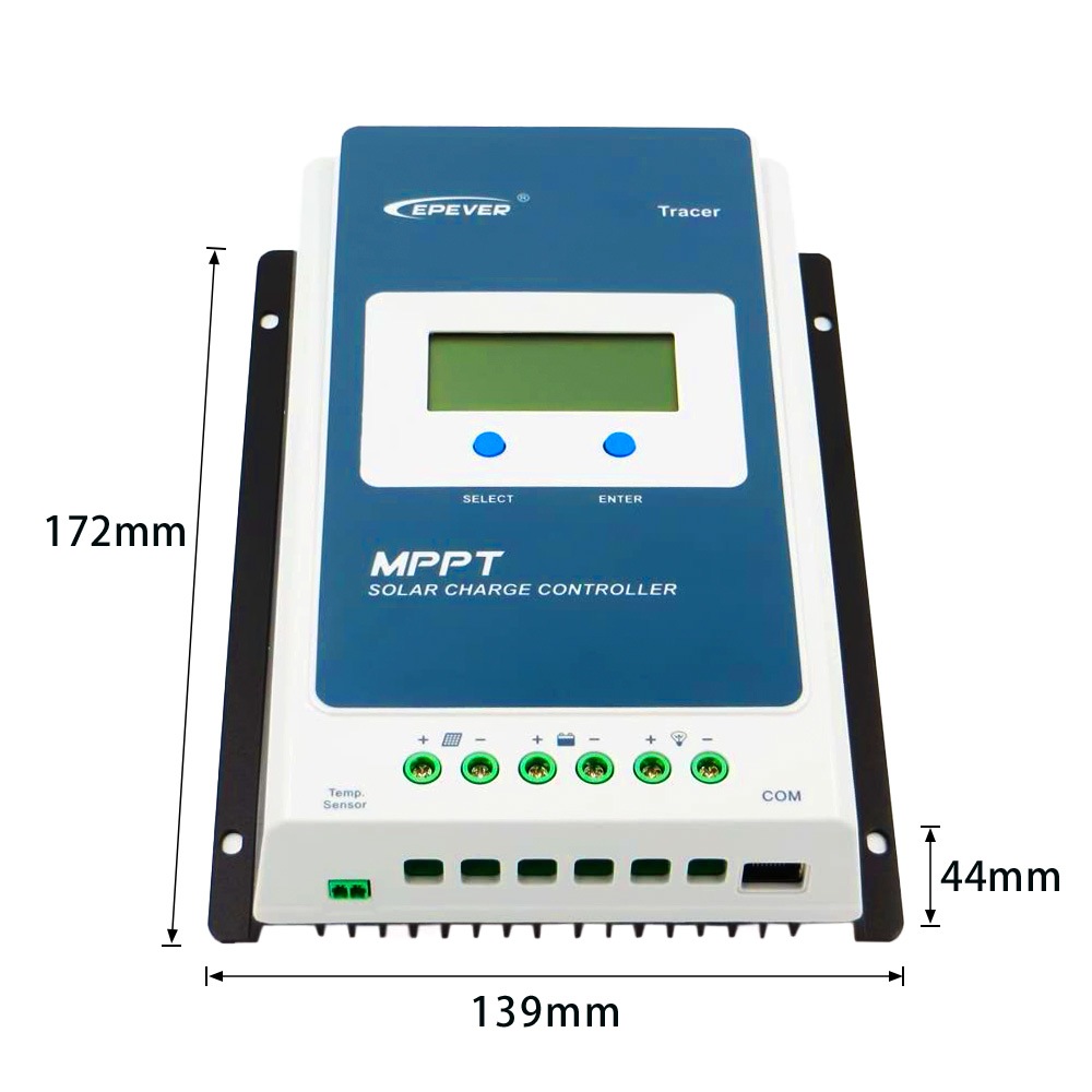 10A MPPT チャージコントローラー Tracer1210AN 12V 24V 自動認識 高効率発電 ソーラー充電 制御 蓄電 リチウム対応 日本語説明書付