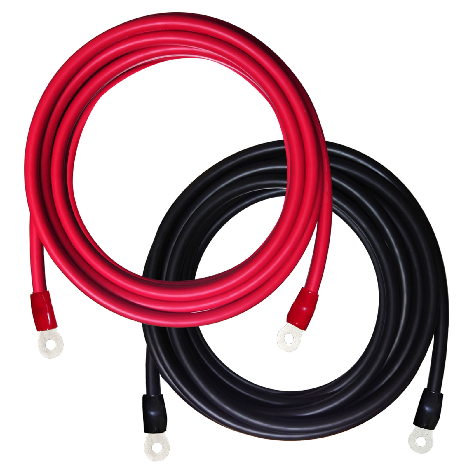 38SQ 600cm KIVケーブル 端子8mm R38-8 ニチフ 圧着済 国内メーカー 赤 黒 各1本 セット バッテリー AWG 2 6m