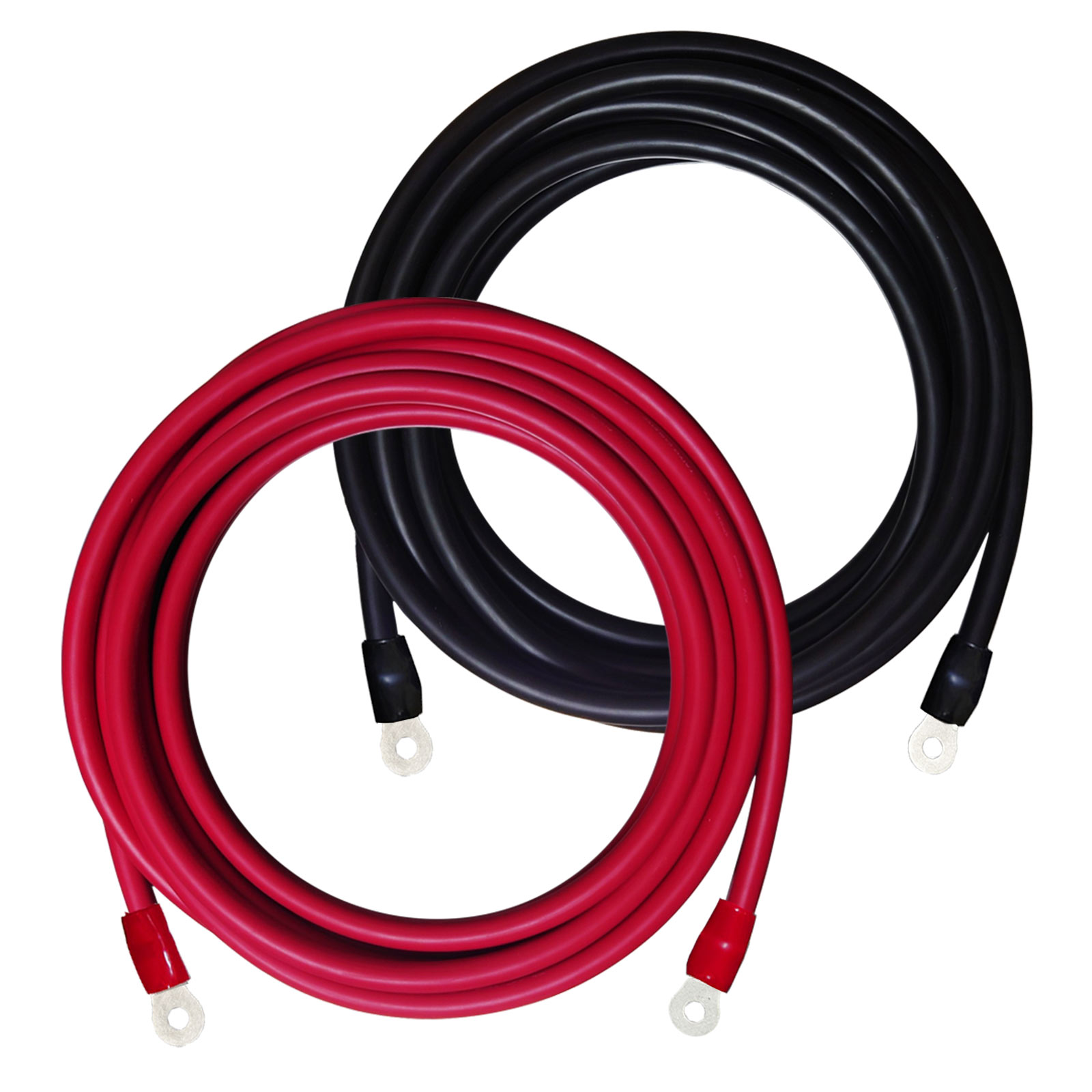 38SQ 700cm KIVケーブル 端子8mm R38-8 ニチフ 圧着済 国内メーカー 赤 黒 各1本 セット バッテリー AWG 2 7m