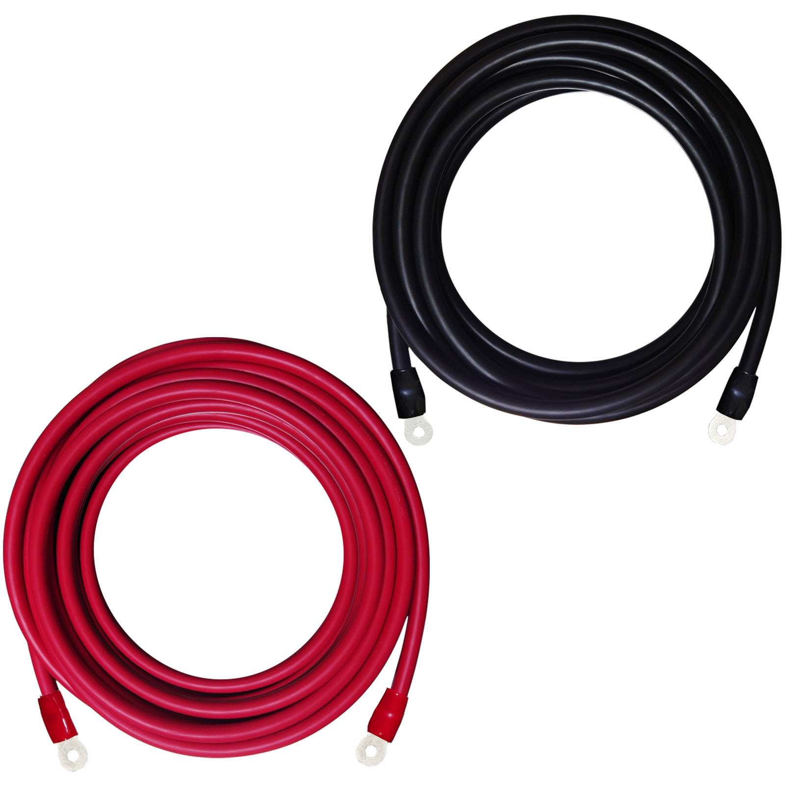 38SQ 800cm KIVケーブル 端子8mm R38-8 ニチフ 圧着済 国内メーカー 赤 黒 各1本 セット バッテリー AWG 2 8m