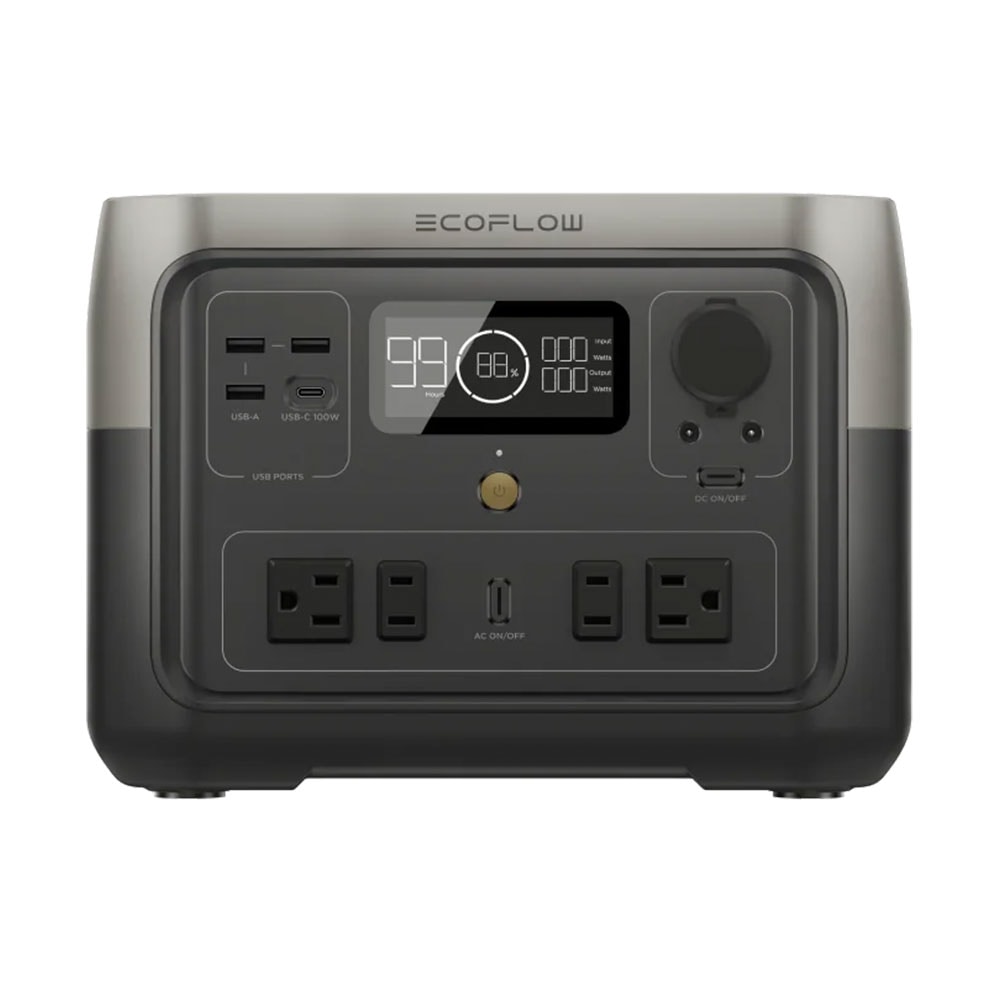 EcoFlow ポータブル電源 RIVER 2 Max 512Wh 60分フル充電 リン酸