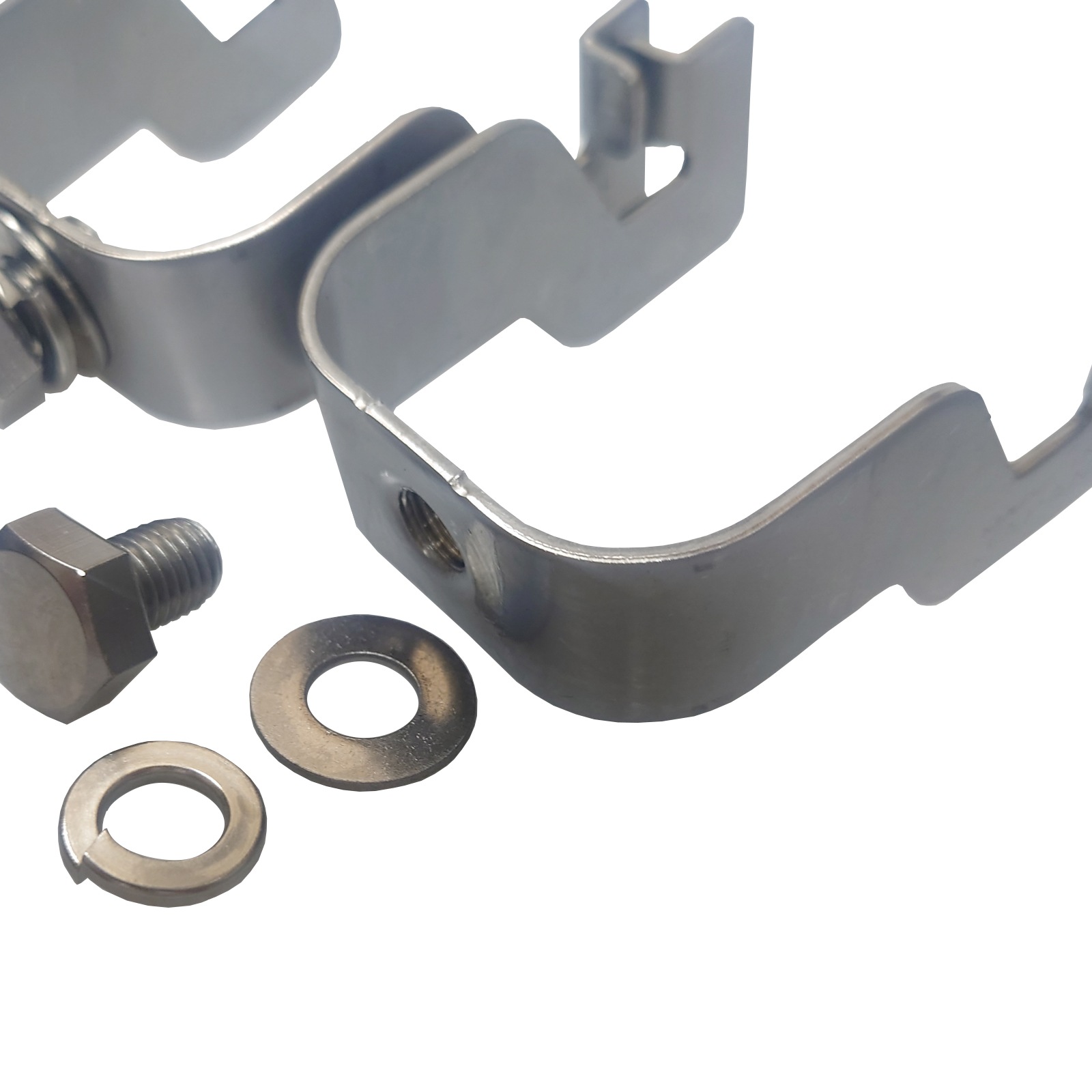 ソーラーパネル 固定 単管パイプ用 固定金具 架台 4点セット アルミフレーム対応 48.6 ソーラースタンド 固定台 DIY 自作用パーツ