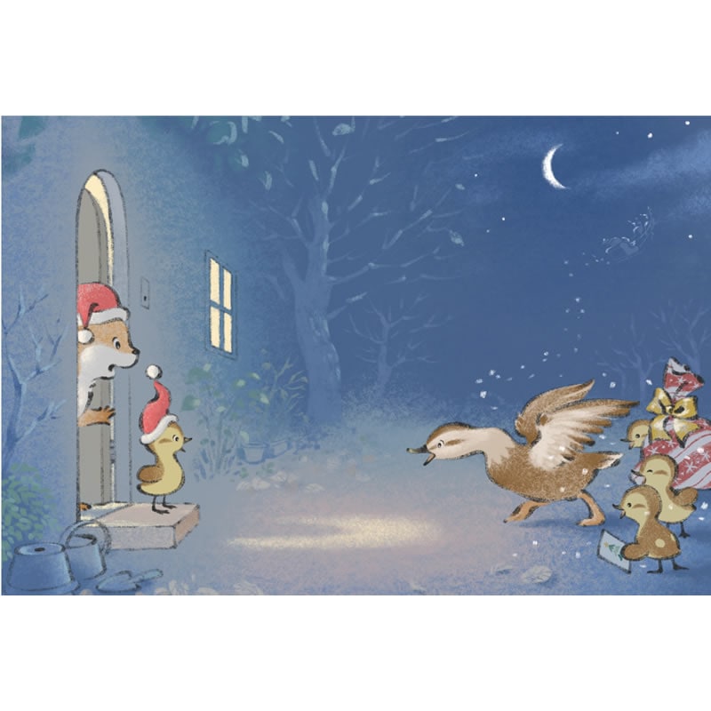 可愛い嘘のカワウソ ポストカード クリスマス | 文房具 | 可愛い嘘の