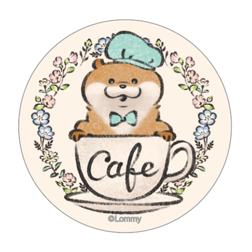 可愛い嘘のカワウソ カフェ 缶バッジ(エンブレム) | カフェver.グッズ