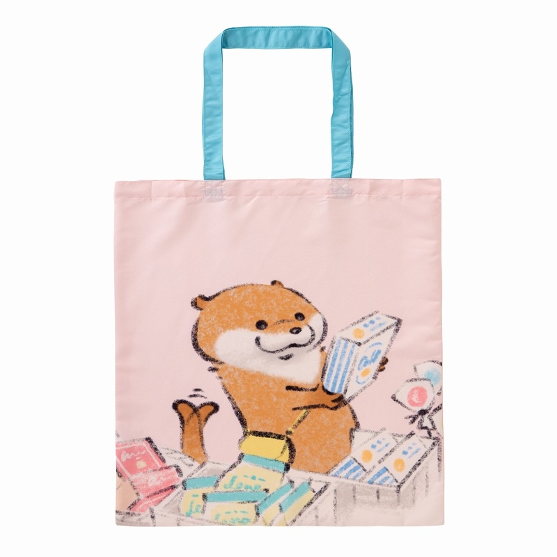 可愛い嘘のカワウソ 折りたためる軽量エコバッグ お買いもの すべての商品 可愛い嘘のカワウソ 公式グッズ