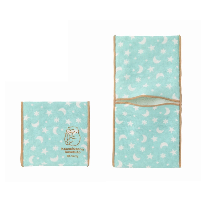 可愛い嘘のカワウソ すごーく便利なタオルハンカチ ブルー シリーズで探す タオル ハンカチ シリーズ 可愛い嘘のカワウソ 公式グッズ