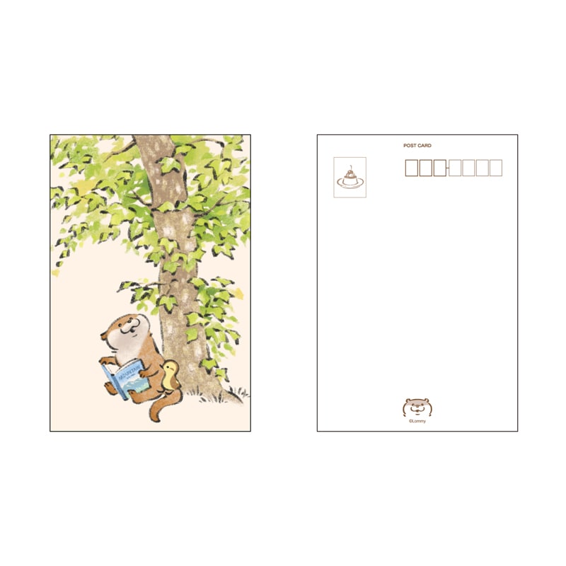 可愛い嘘のカワウソ ポストカード(読書) | すべての商品