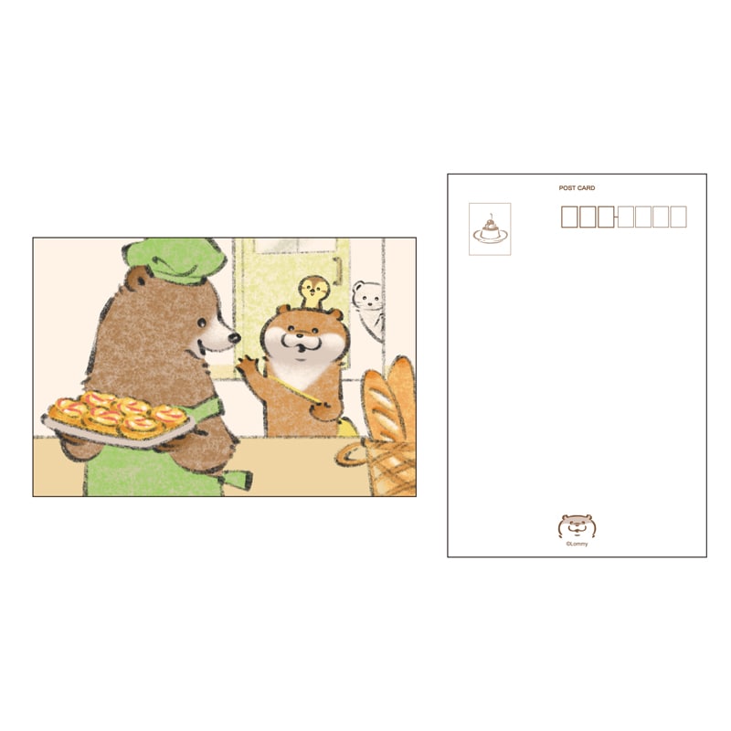可愛い嘘のカワウソ ポストカード くまのパン屋さん お一人様 2点まで すべての商品 可愛い嘘のカワウソ 公式グッズ