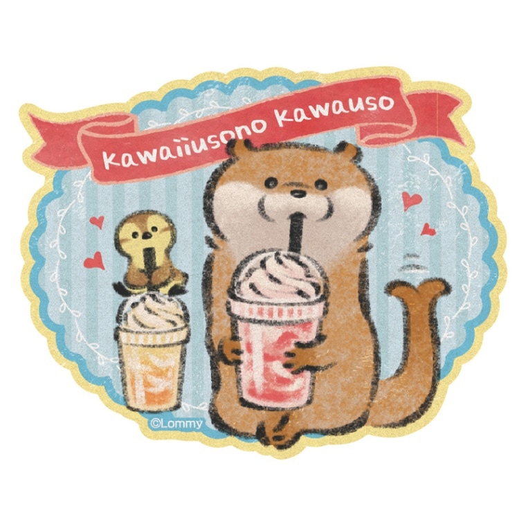 可愛い嘘のカワウソ トラベルステッカー 6 おいしいんだぬ お一人様 2点まで すべての商品 可愛い嘘のカワウソ 公式グッズ