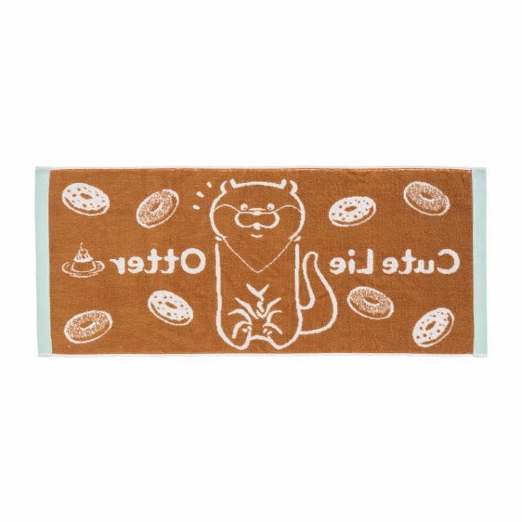 可愛い嘘のカワウソ ジャガードフェイスタオル(ドーナツ) | 商品で探す