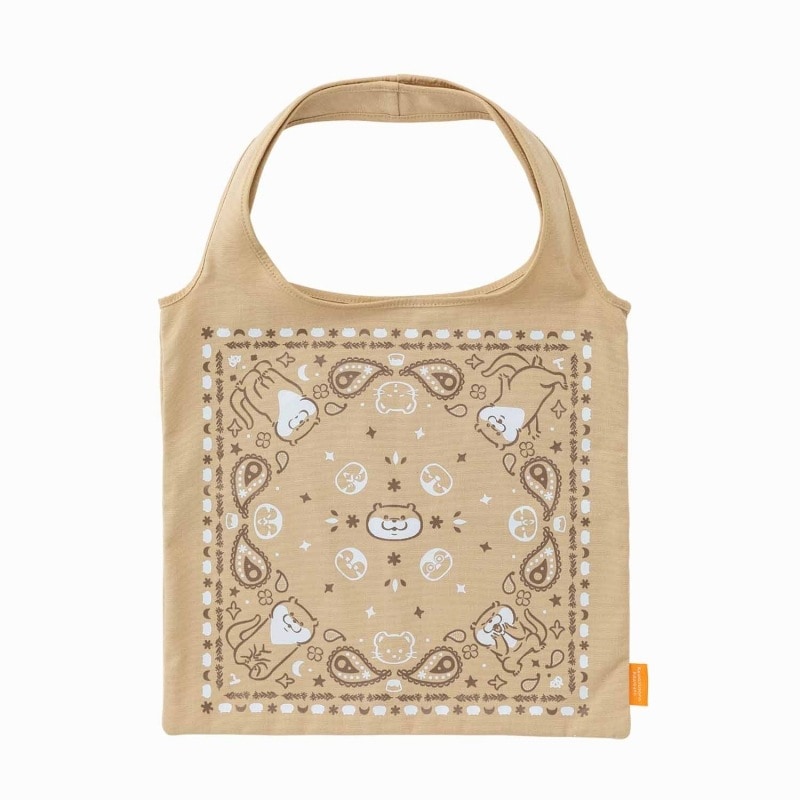 可愛い嘘のカワウソ いっしょにおでかけバンダナトートバッグ | すべて