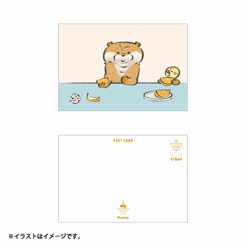 可愛い嘘のカワウソ ポストカード(オレンジ) | 商品で探す