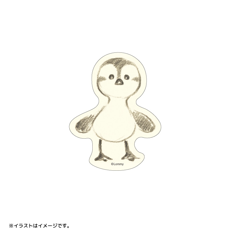 可愛い嘘のカワウソ スマホに貼れるサイズのマットステッカー(いつもの