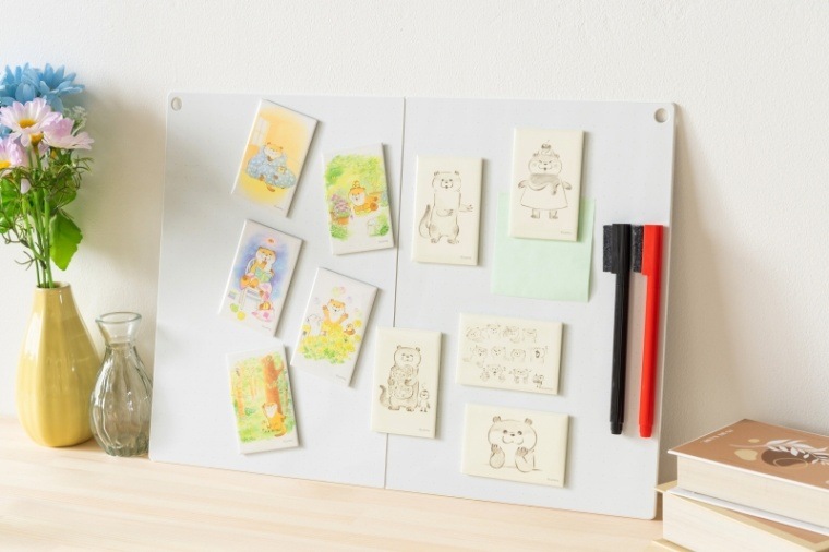 可愛い嘘のカワウソ スクエアマグネット(おやぬみ) | 商品で探す