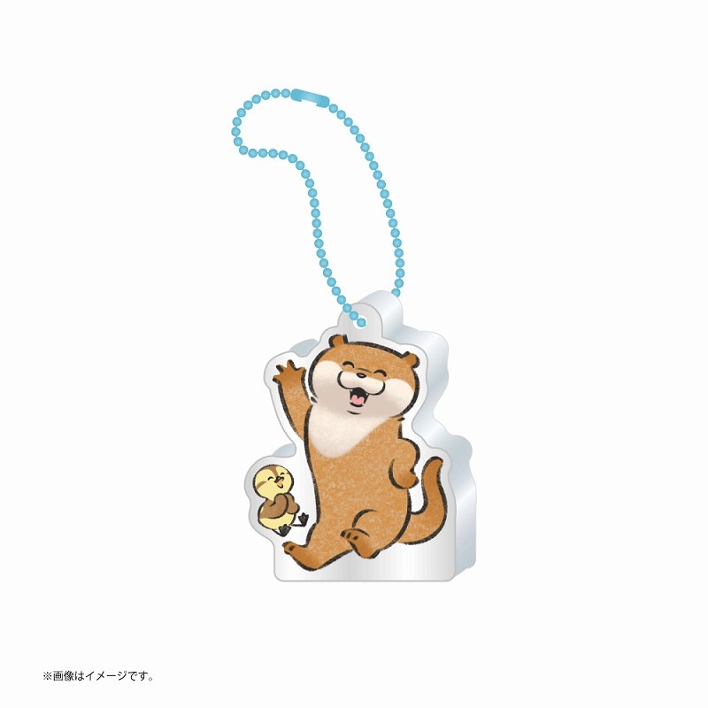 可愛い嘘のカワウソ アクリル壁掛け時計　ぬんちゃん　カモちゃん　公式グッズ 可愛い嘘のカワウソ アクリル壁掛け時計 時計 インテリア 壁掛け