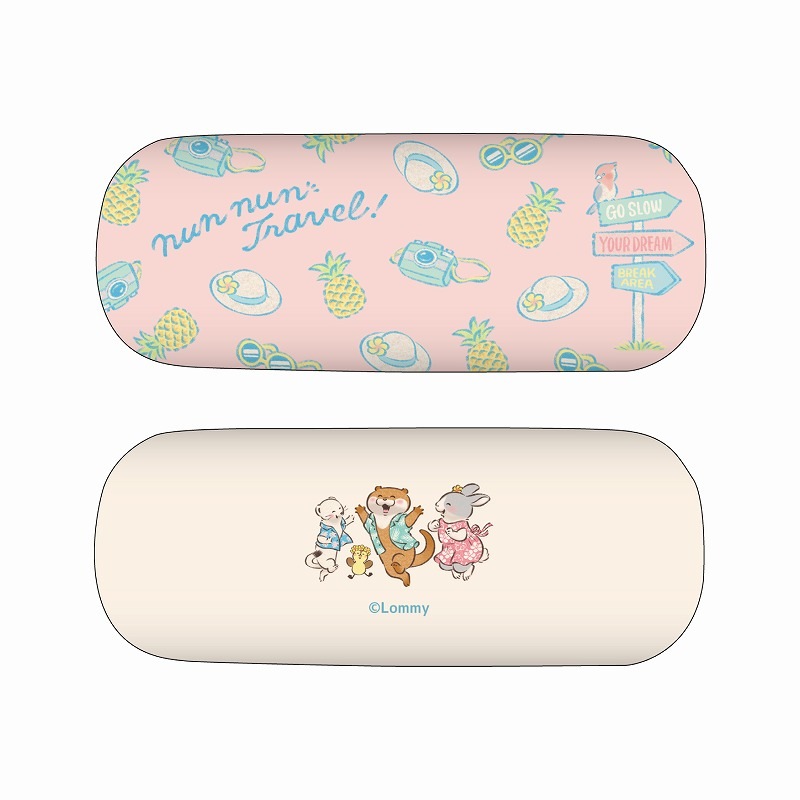 可愛い嘘のカワウソ ぬんぬんトラベルだぬ！ メガネケースPK