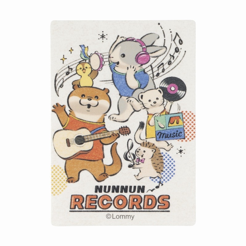 可愛い嘘のカワウソ ぬんぬんレコード スマホに貼れるサイズの
