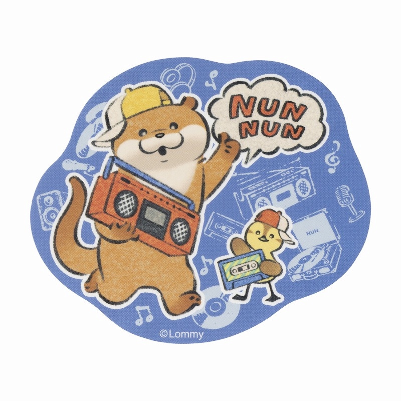 可愛い嘘のカワウソ ぬんぬんレコード スマホに貼れるサイズの