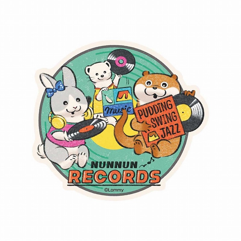 可愛い嘘のカワウソ ぬんぬんレコード トラベルステッカー(1) | すべて