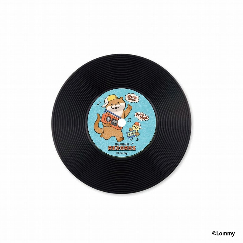 可愛い嘘のカワウソ ぬんぬんレコード レコードコースター LBL