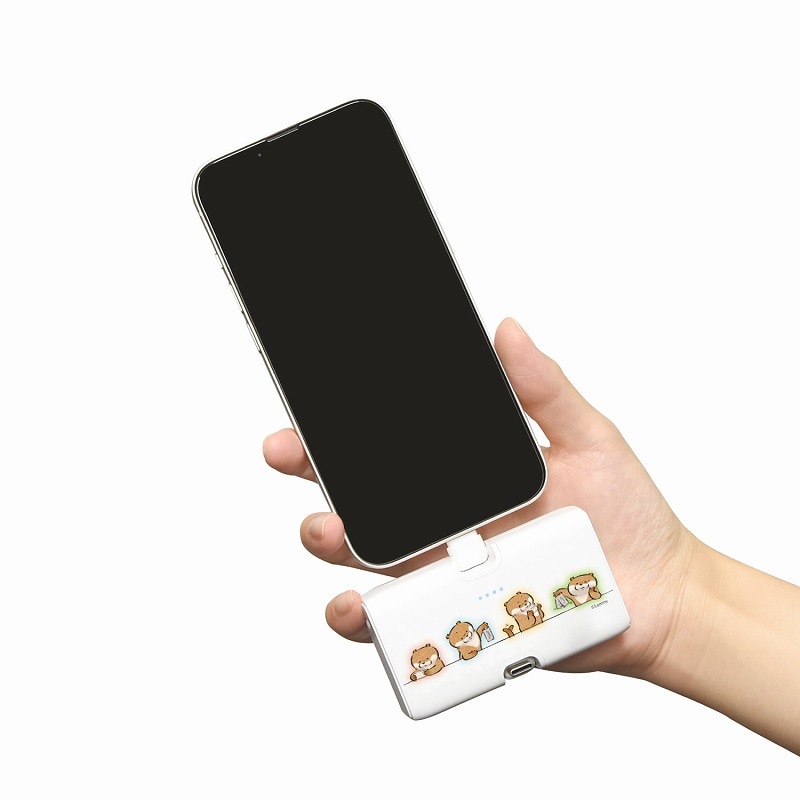 可愛い嘘のカワウソ Lightning／Type-Cコネクタ付きリチウムイオン充電