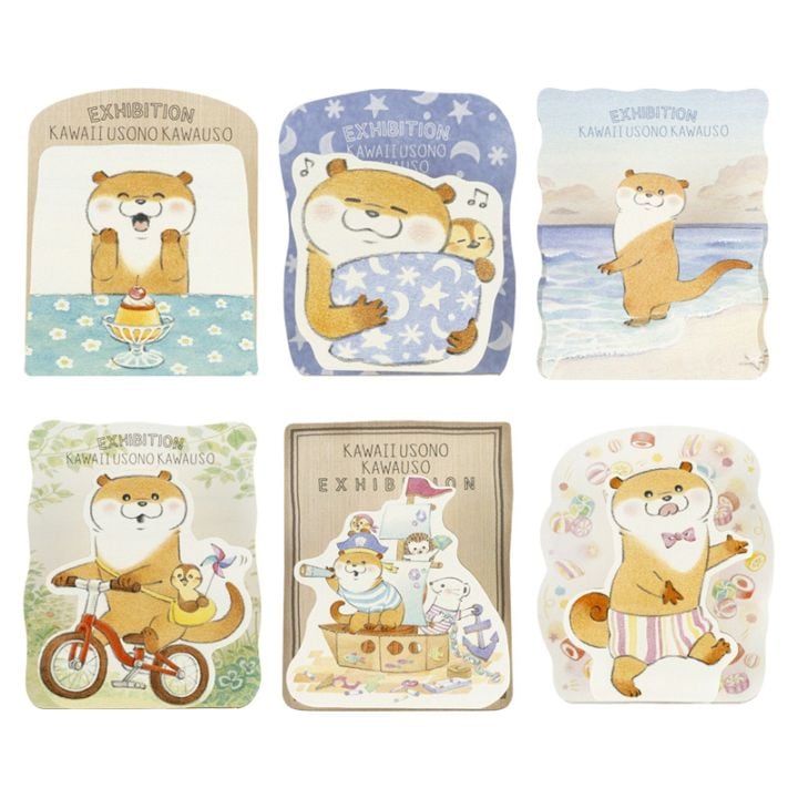 可愛い嘘のカワウソ 原画展 トレーディングウッドクリップ (全6種