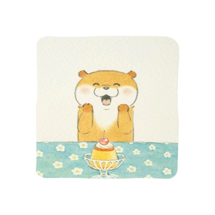 可愛い嘘のカワウソ 原画展 自由な形のポストカード (プリンちゃんなの