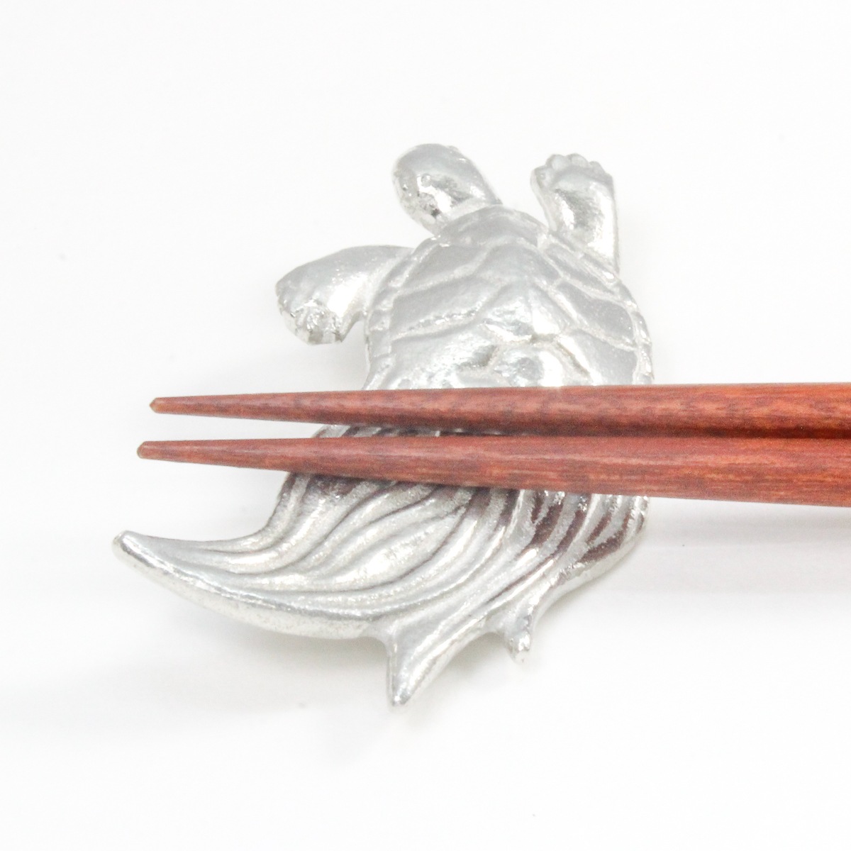 匠技　亀甲六角　夫婦　鶴亀錫製箸置付きギフト