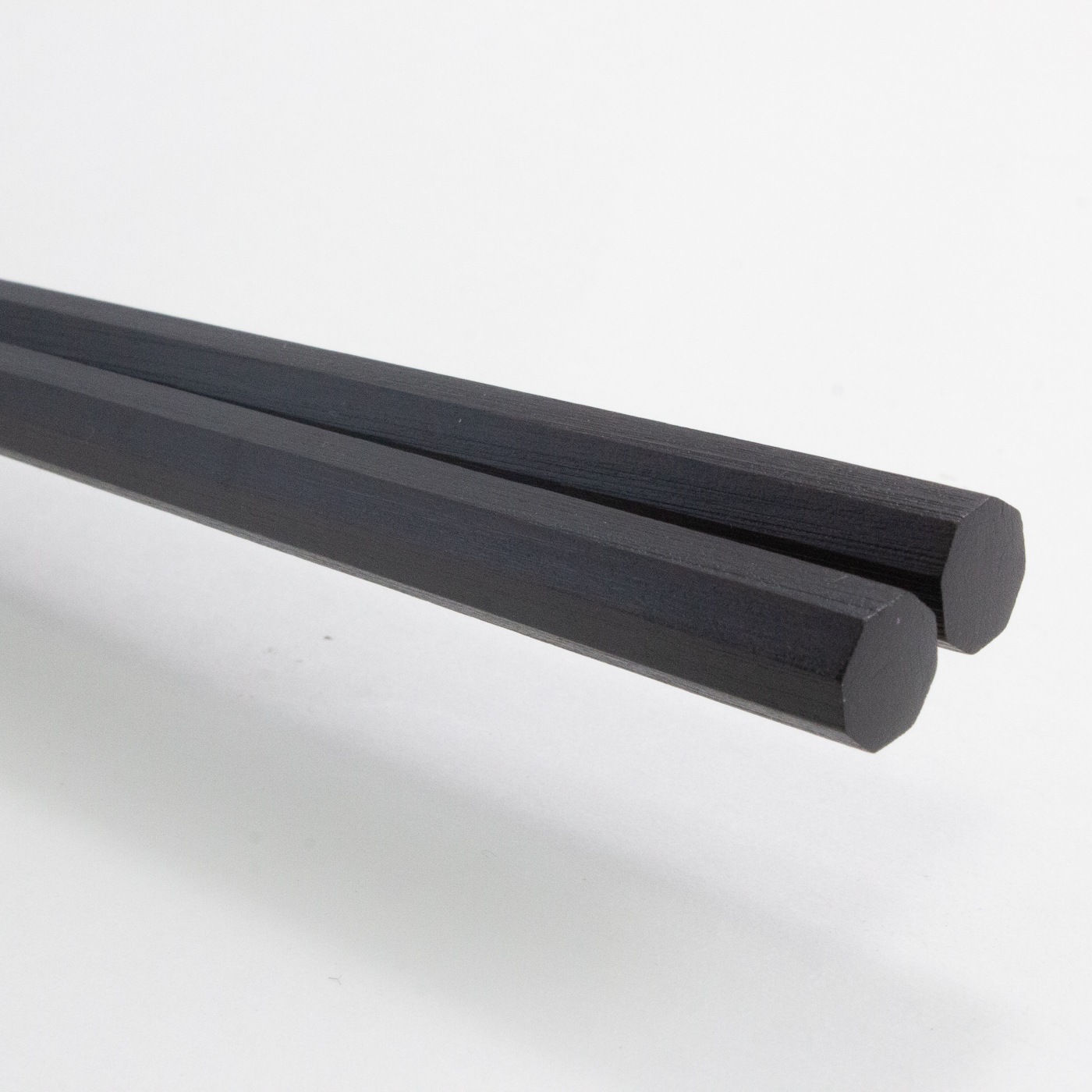 漆八角黒檀　大　23.5cm