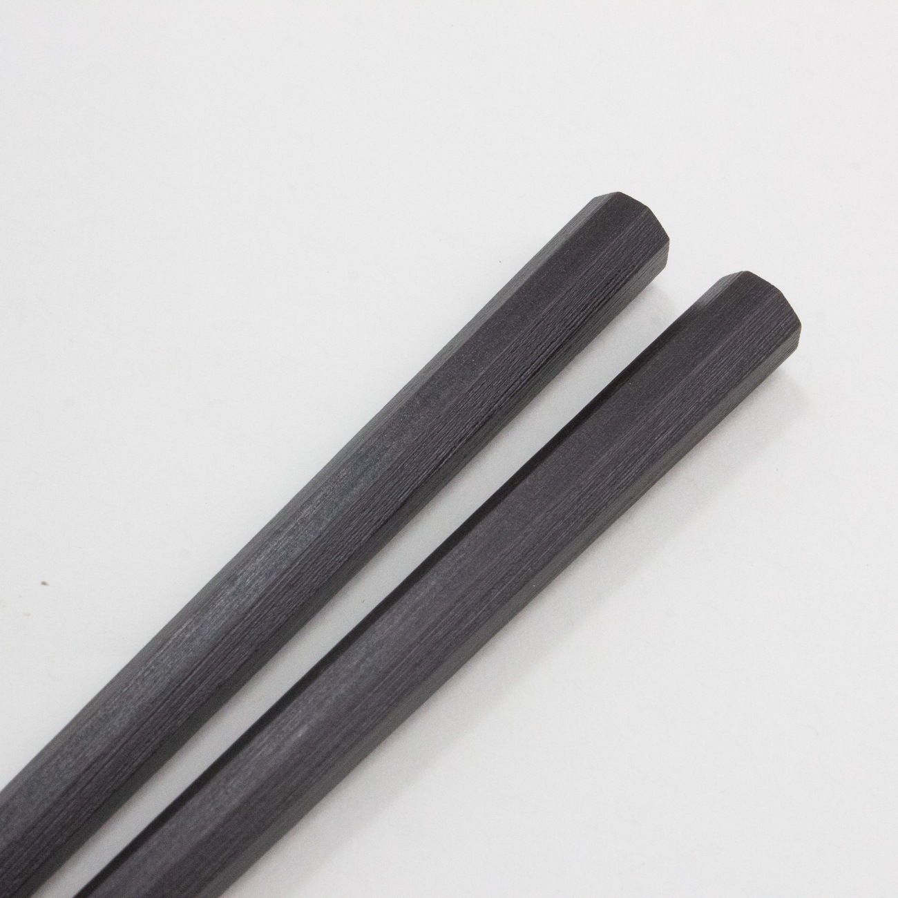 漆八角黒檀　大　23.5cm