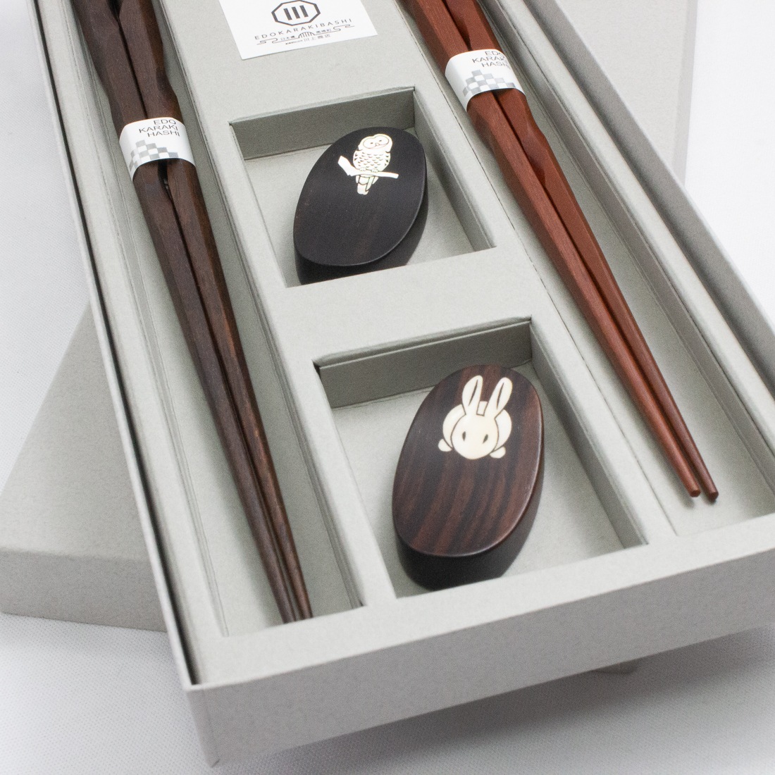 匠技　五角昇竜　夫婦　貝象嵌箸置付きギフト