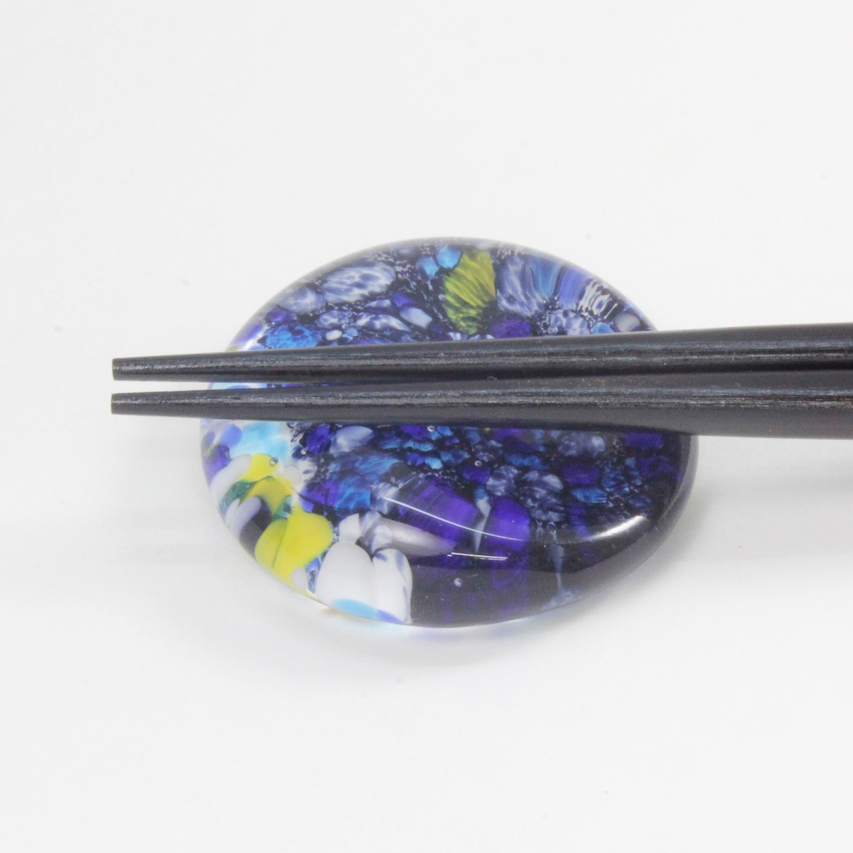 漆武蔵 夫婦 江戸硝子うきよ箸置付きギフト