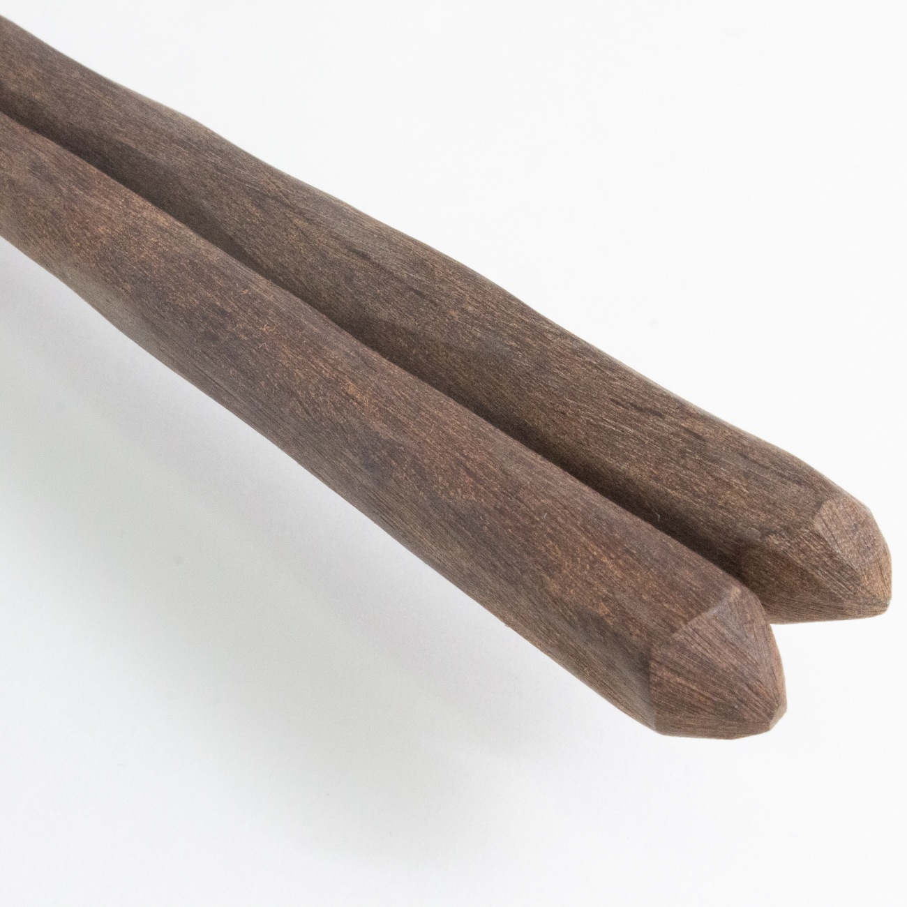男の箸　ろう磨きけずり黒檀　23.5cm