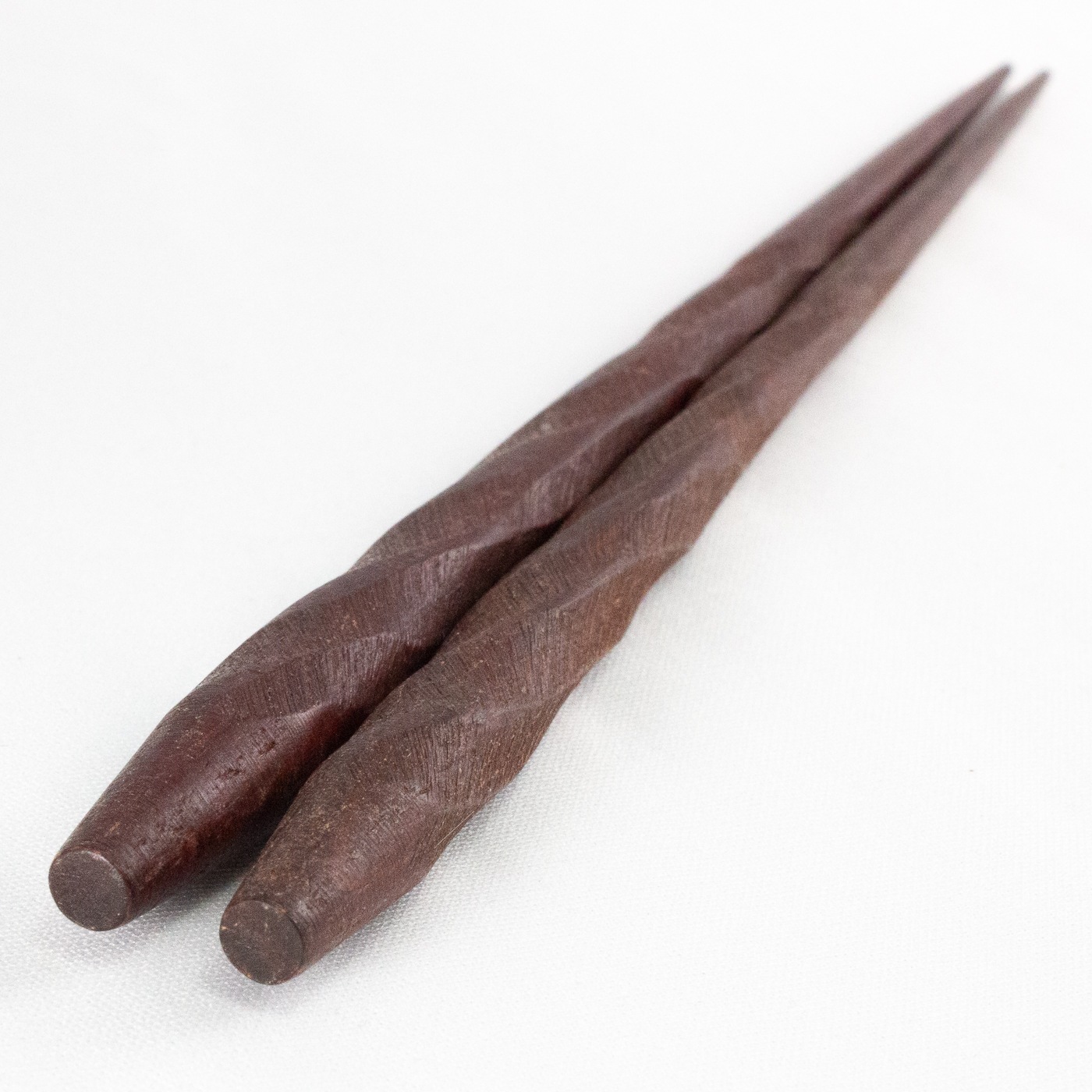 男の箸　けずり紫檀　23.5cm