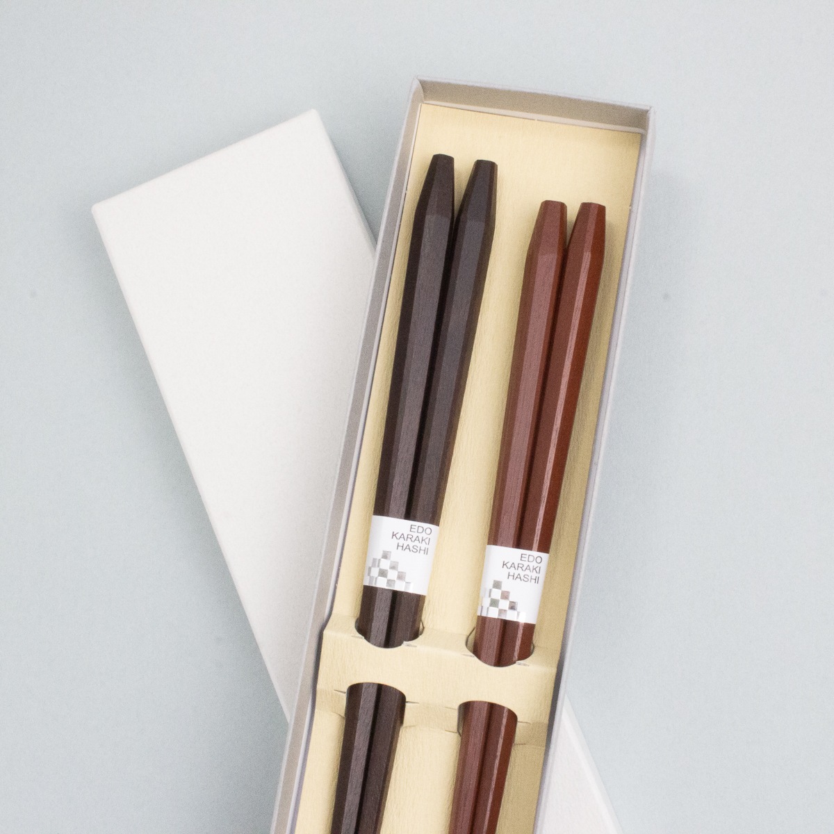 匠技 五角面取り 夫婦箸 紙箱入り