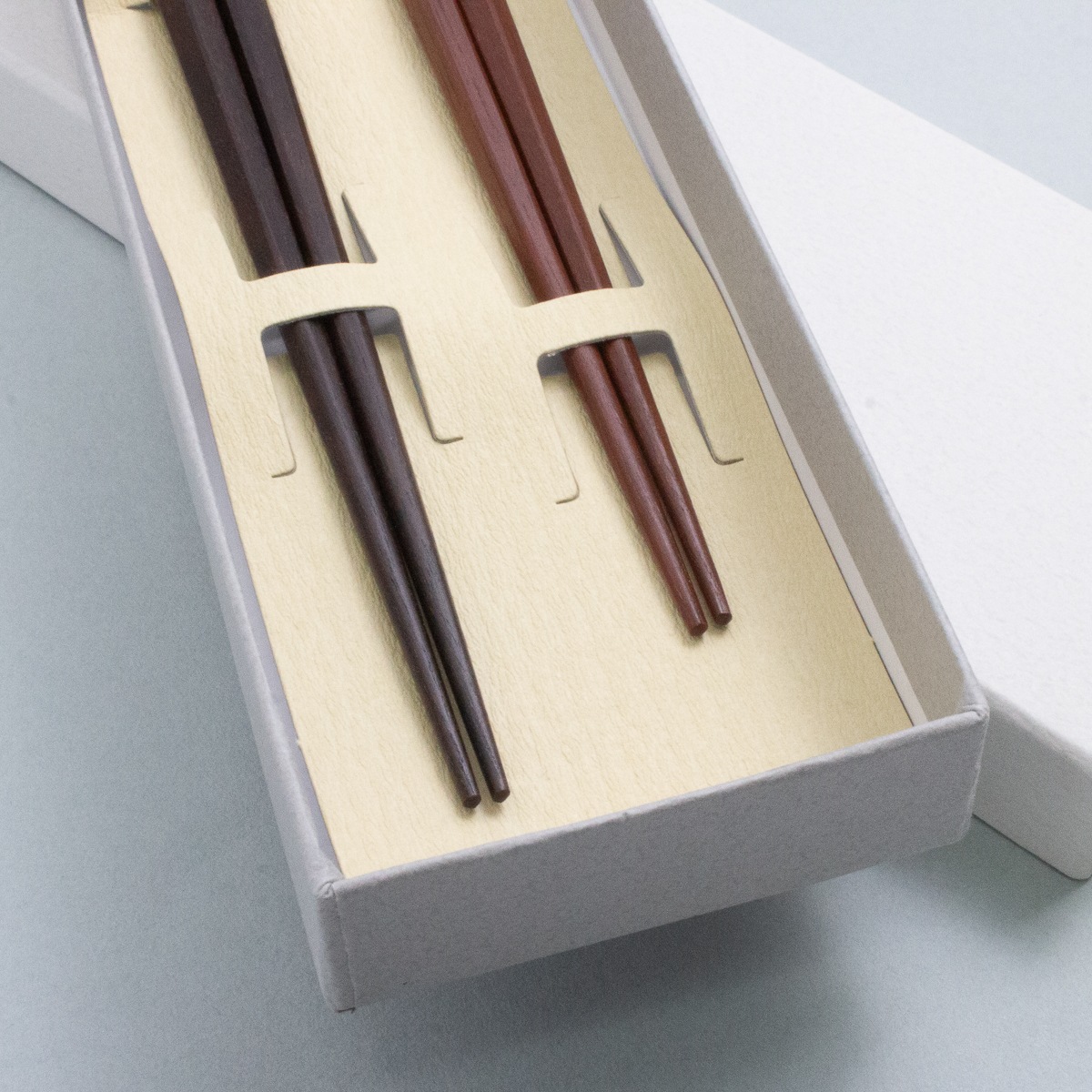 匠技 五角面取り 夫婦箸 紙箱入り