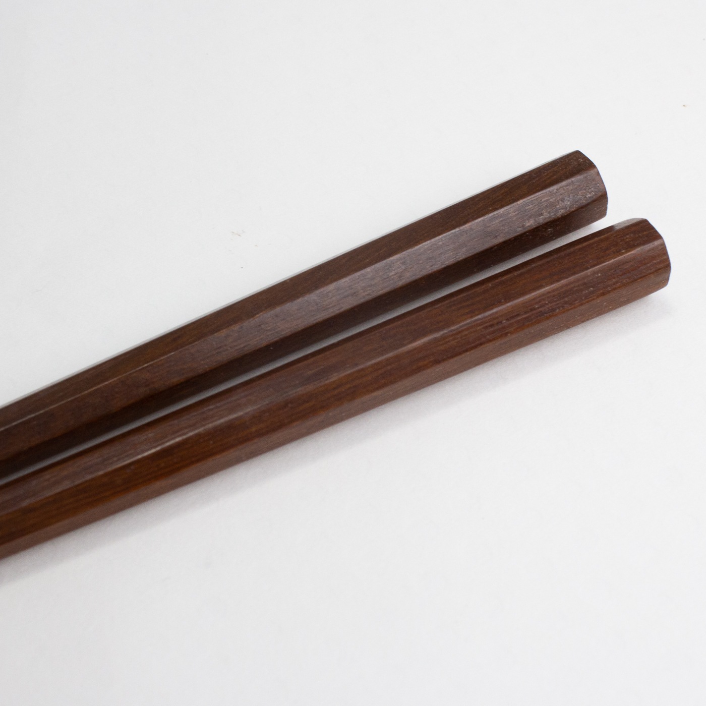 男の箸　八角鉄木六回塗　23.5cm