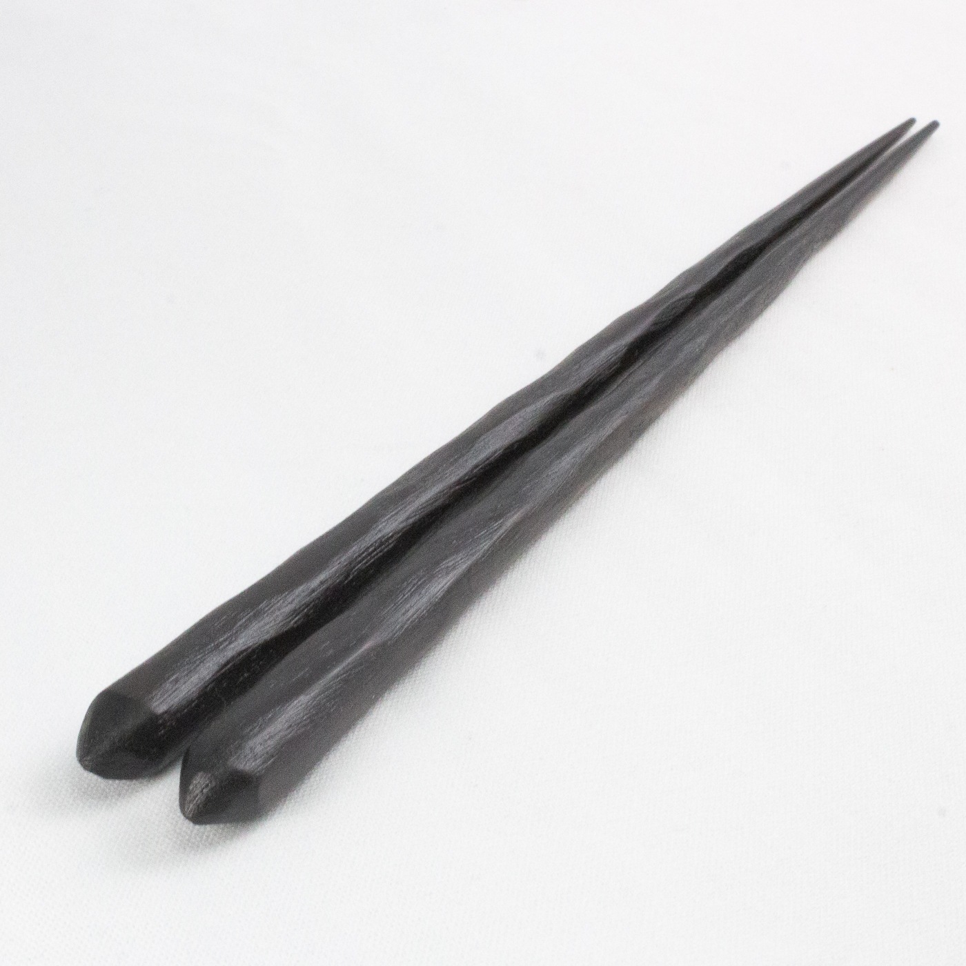 極上手彫黒檀・紫檀　夫婦箸　桐箱入り